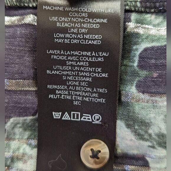 Pilcro Anthropologie Ruffled Buttondown Sleevless Top, sz SM EUC - Picture 12 of 15